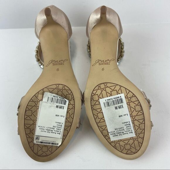 Jewel Badgley Mischka • Caroline Embellished Ankle • Strap Evening Sandals - Picture 13 of 15